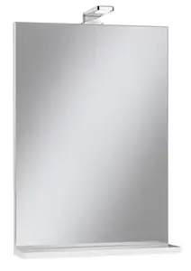 Miroir SLIM blanc laqué brillant l. 50 X H.70 X P. 11,6 cm