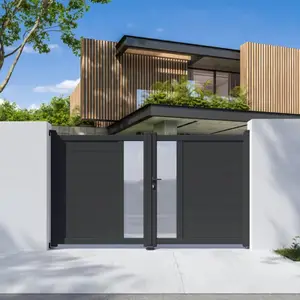 Portail aluminium battant gris anthracite "Olinda" - L. 3 x H. 1,70 m