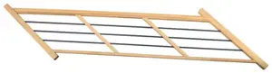 Rampe tubes pour volée hêtre 1/4 tournant