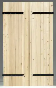 Volet battant en bois de sapin du nord - épicéa - H. 215 x l. 120 cm Ép. 27 mm