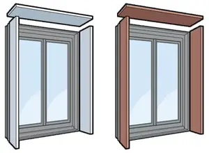 Tapée d'isolation grise pour fenêtre en aluminium - 80 cm