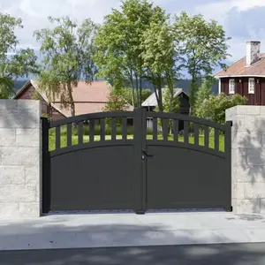 Portail aluminium battant gris anthracite "Lugo" - L. 3 x H. 1,60 m
