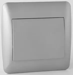 Interrupteur "OME" silver conforme à la norme NFC 15-100