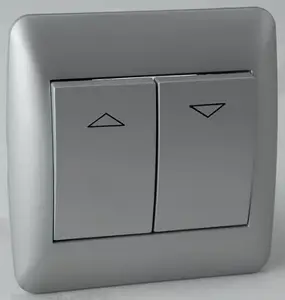 Interrupteur volet roulant "OME" silver