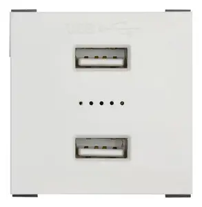 Prise USB blanc