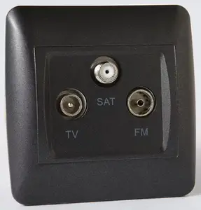 Prise TV FM SAT "OME" anthracite