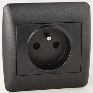Prise 2 points avec terre "OME" anthracite