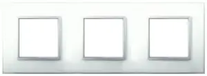 Plaque triple "Kobe" translucide blanc