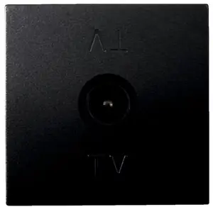 Prise TV Male 9,52mm "Kobe" noir mat