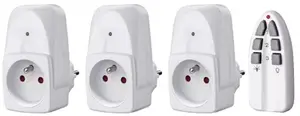 Lot de 3 prises télécommandées 25 mètres. Fréquence : 433,92 Mhz
