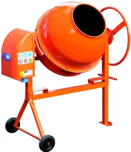 Bétonnière électrique avec 2 roulettes - 180 L