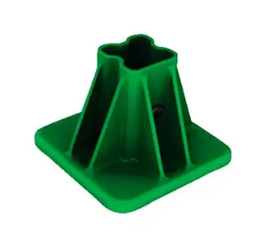 EMBASE VERTE POUR POTEAU DE GRILLAGE UNIVERSEL H. maxi 1 m