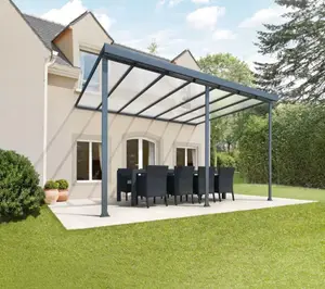 PERGOLA ALUMINIUM GRISE 4,25 X 3 M la pergola