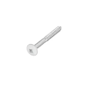 Lot de 50 vis en acier avec une tête laquée blanche, L. 50 mm Ø 5 mm