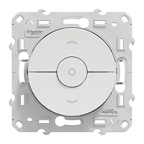 Interrupteur commande volet-roulant 3 boutons Schneider Electric Odace blanc