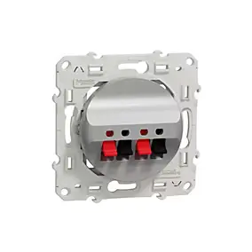 Mécanisme prise haut-parleur Schneider Electric Odace aluminium