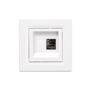 Prise Ethernet RJ45 "Asfora" blanche