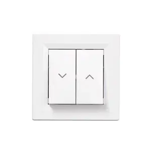 Commande volet roulant 2 boutons complet Schneider Electric Asfora blanc