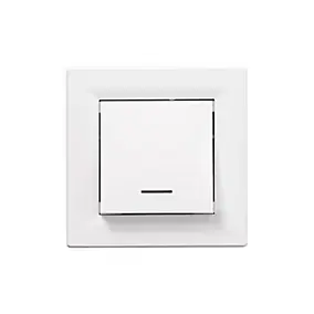 Interrupteur va-et-vient lumineux complet Schneider Electric Asfora blanc