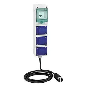 Coffret électrique de chantier pré-équipé et pré-câblé 3 prises 16A Schneider Electric Kaedra