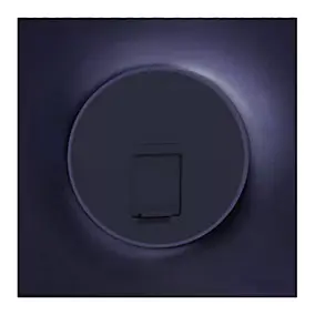 Plaque de finition 1 poste Schneider Electric Odace Styl S540702 coloris anthracite l.85 x P.10 x H.85 mm