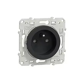 Mécanisme prise avec terre Schneider Electric Odace anthracite