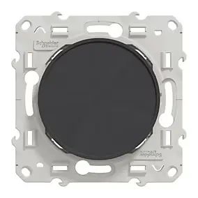 Obturateur à vis Schneider Electric Odace anthracite