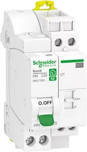 Combiné disjoncteur + contacteur courbe C phase + neutre 20A Schneider Electric Resi9 XE