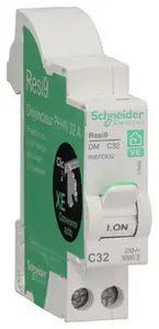 Disjoncteur embrochable courbe C phase + neutre 32A Schneider Electric Resi9 XE