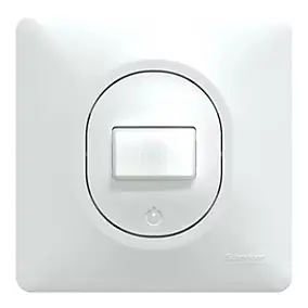 Interrupteur détecteur de présence et de mouvement complet Schneider Electric Ovalis blanc