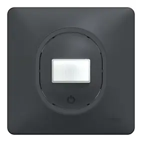 Interrupteur détecteur de présence et de mouvement complet Schneider Electric Ovalis anthracite