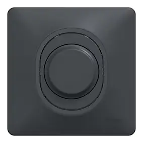 Variateur de lumière universel en 2 ou 3 fils complet Schneider Electric Ovalis anthracite