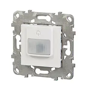 Interrupteur détecteur de présence et de mouvement Schneider Electric Unica Déco blanc