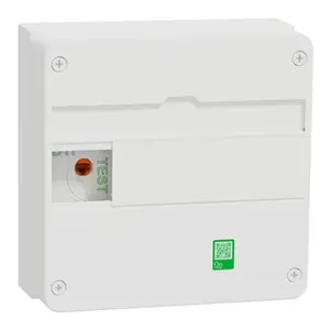 Coffret de communication 1 rangée 13 modules grade 2TV 4 x RJ45 cat6 Schneider Electric Resi9 Connect