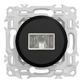 Détecteur présence et mouvement, 3 fils avec neutre, noir onyx, Odace