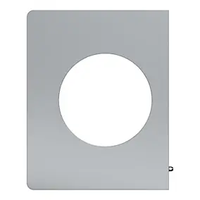 Plaque de finition latérale, effet titane, Odace Architecte