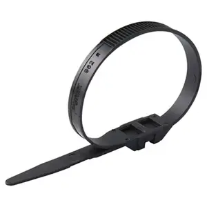 Collier de serrage en nylon 9 x 273 mm Schneider Electric noir, lot de 100