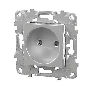 Mécanisme prise 2 pôles Schneider Electric Unica Déco aluminium