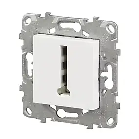 Mécanisme prise téléphone en T Schneider Electric Unica Déco blanc