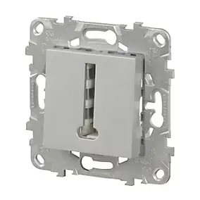 Mécanisme prise téléphone en T Schneider Electric Unica Déco aluminium