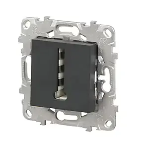 Mécanisme prise téléphone en T Schneider Electric Unica Déco anthracite