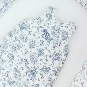 Gigoteuse mi-saison / 4 saisons Toile de Jouy bleu TOG 2 (1-2 ans)