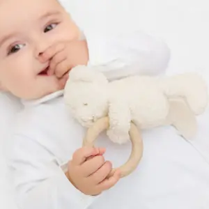 Hochet peluche Gaston l'ourson