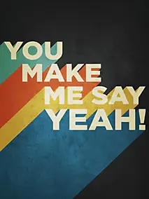 Affiche you make me Dada Art l.30 x H.40 cm