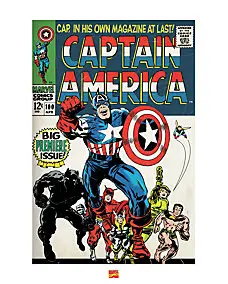 Affiche Captain Vintage Dada Art l.40 x H.50 cm