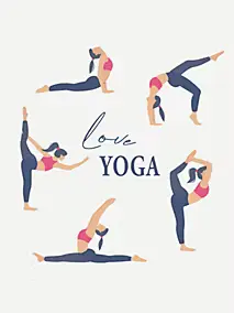 Affiche yoga Dada Art l.60 x H.80 cm