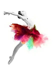 Affiche Dance multicouleur Dada Art l.30 x H.40 cm