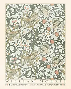 Affiche William Morris l'art du motif du mouvement art & craft botanique Dada Art l.40 x H.50 cm
