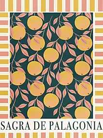 Affiche Sagra de Palagonia rose orange Dada Art l.30 x H.40 cm