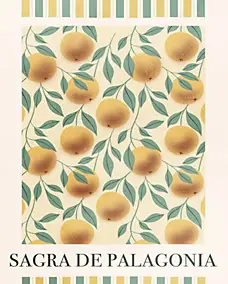 Affiche imone jaune Dada Art l.40 x H.50 cm